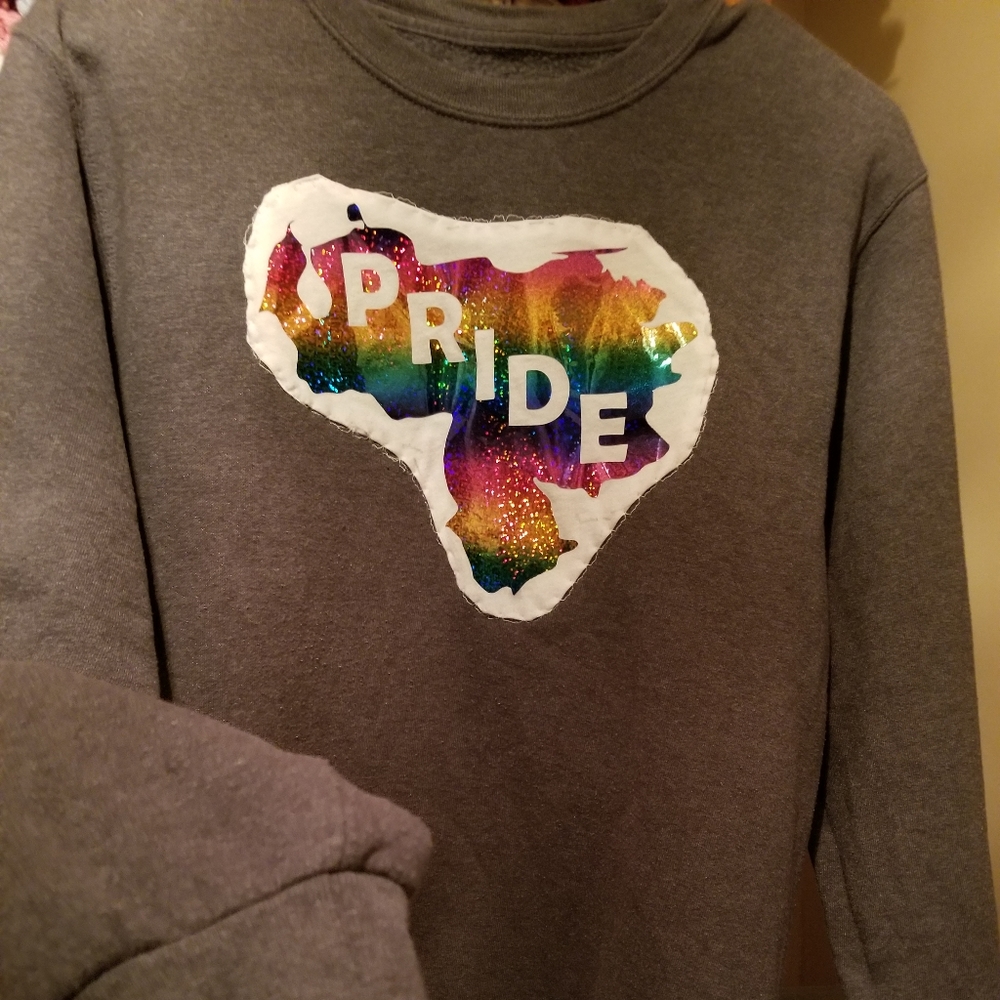 Gay Pride Fruit if the Loom Handmade Sweatshirt!